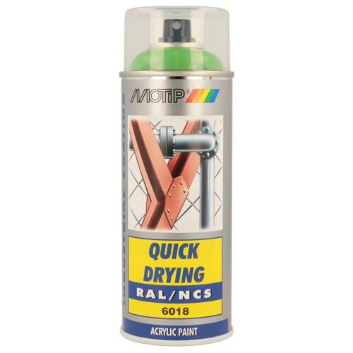 Peinture Jaune Brillant Motip Ral6018 400ml