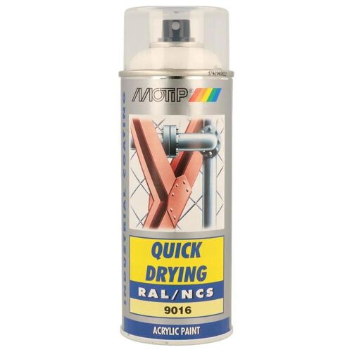 Peinture Blanc Brillant Motip Ral9016 400ml
