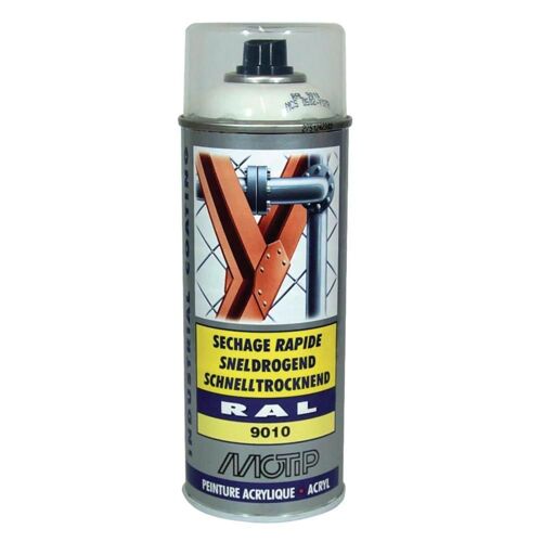 Peinture Blanc Mat Motip Ral9010 400ml