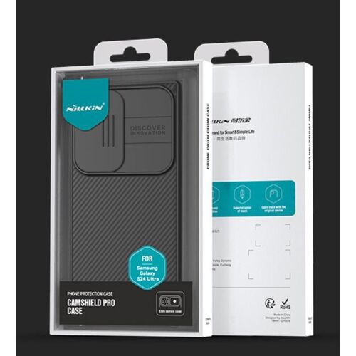 Coque Pour Samsung S24,Nillkin CamShield Pro Case De Protection Pour Lentille Slip,Noir