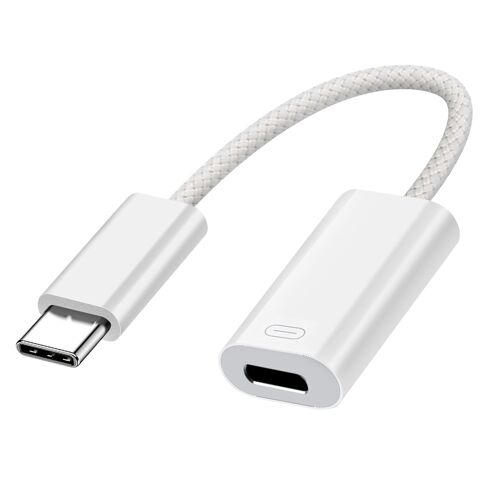 Adaptateur Lightning Vers Usb C Charge Transfert Audio Original Apple Blanc