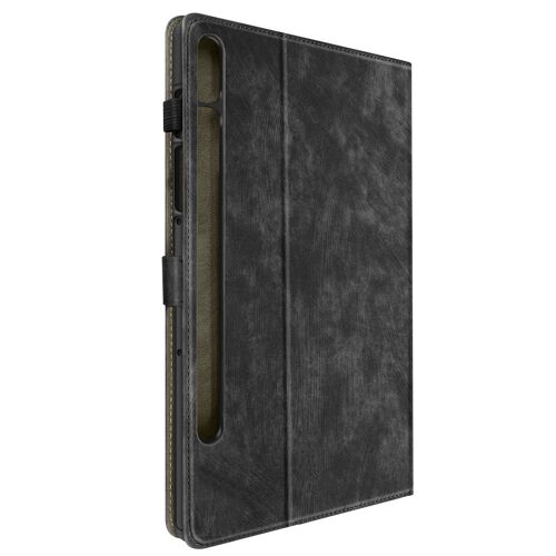 Étui Pour Samsung Galaxy Tab S9 Et Tab S9 Fe Porte-Cartes Support Vidéo Noir