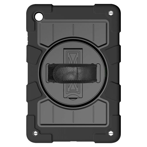Coque Pour Galaxy Tab A9 Plus Antichoc Béquille Et Poignée Rotative Noir