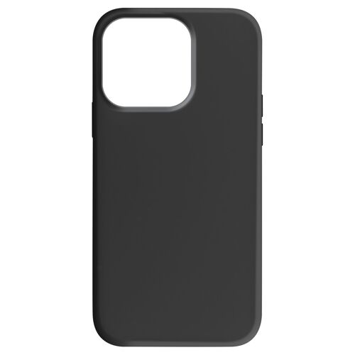 Coque Pour Iphone 15 Pro Max Semi-Rigide Intérieur Microfibre Moxie Noir