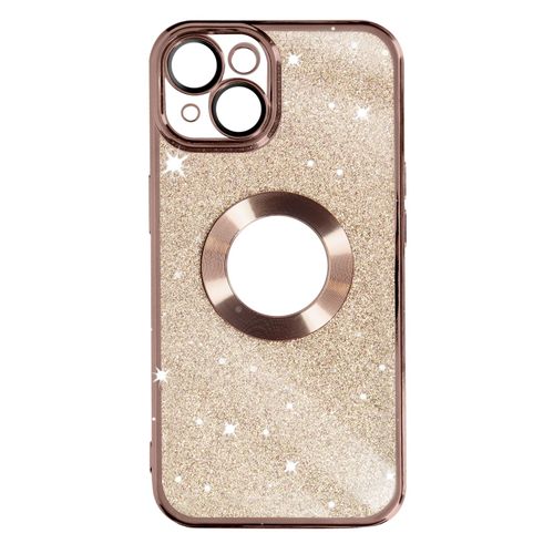 Coque Pour Iphone 14 Paillette Amovible Silicone Gel Série Protecam Spark Rose