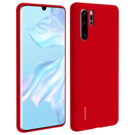 Coque Huawei P30 Pro Coque Soft-Touch Semi-Rigide Silicone Case Huawei - Rouge