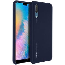 Coque Huawei P20 Coque Soft Touch Semi-Rigide D'origine Huawei - Bleu