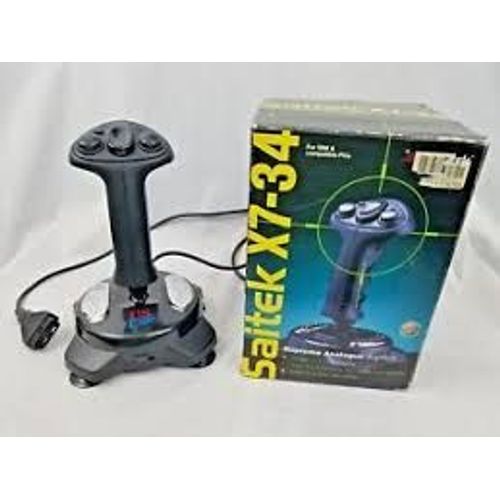 Saitek X7-34 - Joystick - 4 Boutons - Filaire - Noir