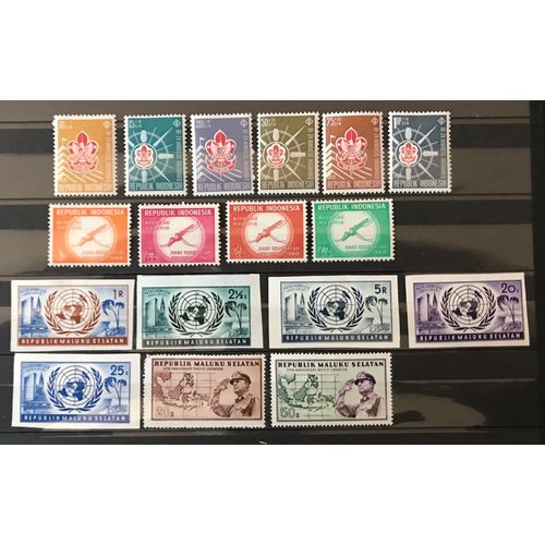 Lot De 17 Timbres Neufs Indonésie