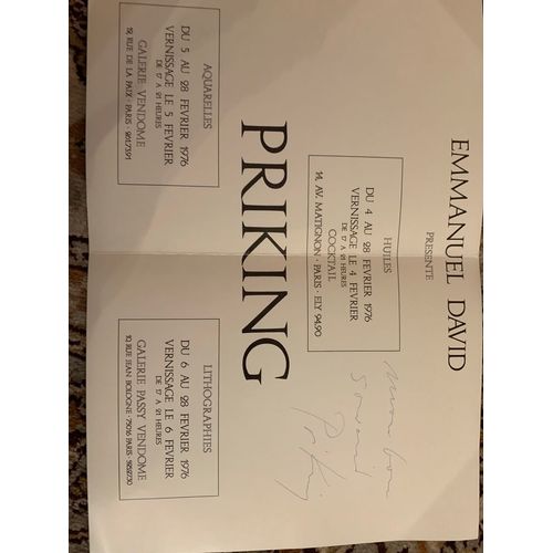 Franz Priking Autographe 