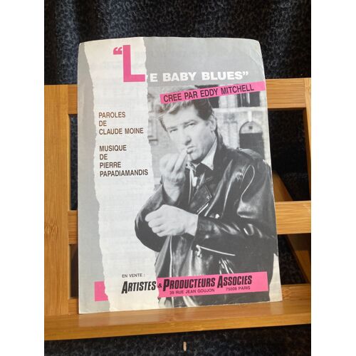 Eddy Mitchell Le Baby Blues Partition Chant Piano Accords Ed. Apa