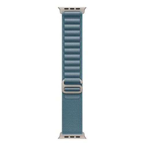 Apple - Boucle Pour Montre Intelligente - 49 Mm, Finition Titane Naturel - Petit - Bleu Clair - Pour Watch Hermès Series 9, Se 3, Series 10, Series 11, Series 8, Series 9, Ultra 2, Ultra 3