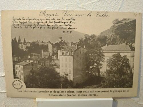 Carte Postale Royat Les Bains La Chocolaterie 1950