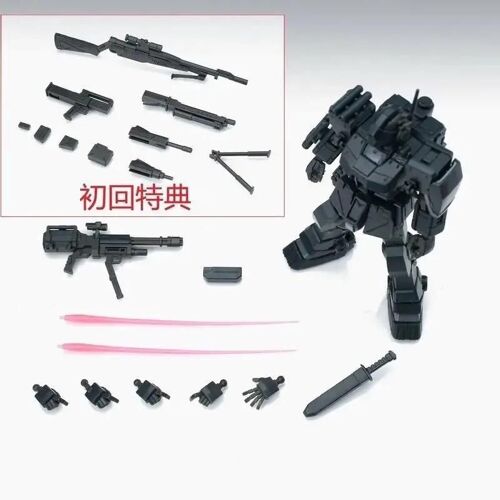 Pop40110-B--Ak Modèle 1/144 Kit D'assemblage De Modèle Hg Rgm-79s Gm Spartan Black Dingo Figurine D'action À Collectionner Kits De Modèles En Plastique Personnalisés Jouet Cadeau