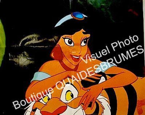 Aladdin, Walt Disney : Photo Prestige Luxe D'exploitation Cinématographique - Format 45x60 Cm - De Ron Clements & John Musker - 1992