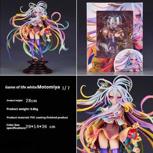 Figurine Articulée Shiro 28 Cm, Modèle Réduit De Fille En Pvc, Décoration De Bureau, Sans Jeu Ni Vie, Collection, Pop39461
