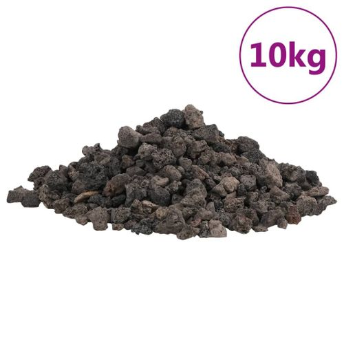 Vidaxl Roches Volcaniques 10 Kg Noir 1-2 Cm