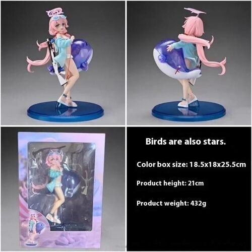 Pop39608-Takanashi Hoshino-21cm Anime Périphériques Bleu Archive Takanashi Hoshino Figurine D'action Maillots De Bain Jolie Belle Fille Collection De Jouets Ornement Cadeaux