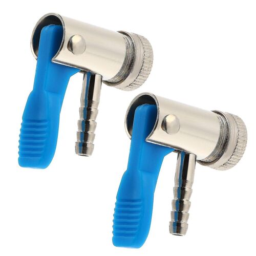 Raccord de tuyau d'air pour gonfleurs de pneus ¿ Adaptateur de valve Schrader verrouillable, fer et plastique durables, lot de 2