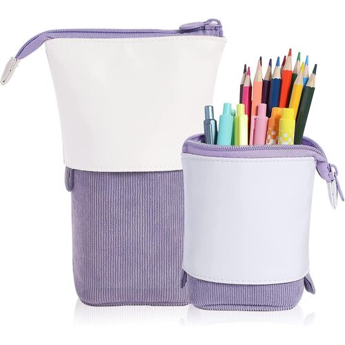 Trousse À Crayons Télescopique Pop-Up ¿ Réglable, Multifonctionnelle, Durable, Idéale Pour La Papeterie, Le Maquillage Et Les Cadeaux