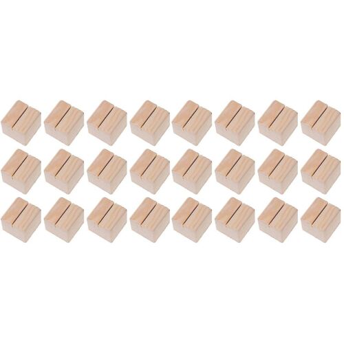 24 Supports En Bois Pour Numéros De Table, Menus Et Photos - Design Rustique Pour Mariages, Fêtes Et Événements