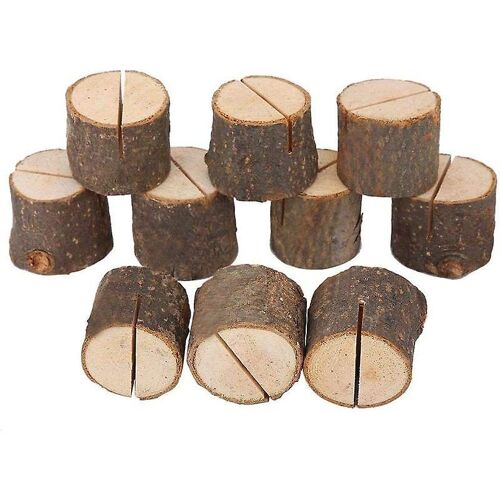 Porte-Cartes De Visite En Bois - Lot De 20, Design Rustique, Matériau Hemu Durable, Idéal Pour Les Événements Et La Décoration Intérieure