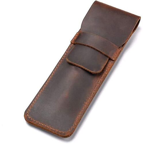 Étui À Stylos À Insuline En Cuir Crazy Horse Fait Main ¿ Durable, Élégant, Facile D'accès, 16,5 Cm X 5 Cm