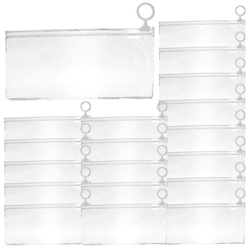Trousse Transparente En Pvc Résistant, Fermeture Éclair Lisse, Grande Capacité, Polyvalente Pour Fournitures Scolaires Ou Cosmétiques