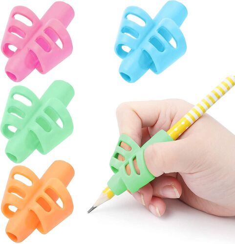 Poignée de crayon pour enfants pour une meilleure écriture, conception ergonomique, santé des mains, silicone souple, écologique, utilisation polyvalente