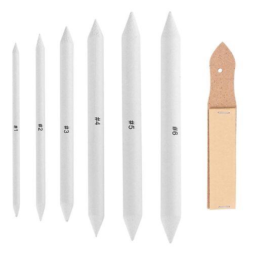 Taille-Crayon Mélangeur Et Papier De Verre De Haute Qualité Pour Mélanger Les Pastels, Le Fusain Et Le Graphite