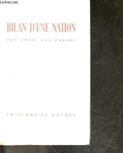 Bilan D Une Nation (State Of The Nation) - Bibliotheque Internationale