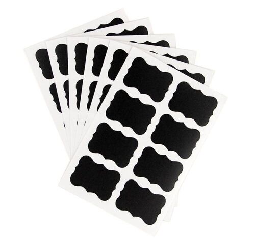 40 Étiquettes Tableau Noir Réutilisables Pour Bocaux, Contenants Et Objets Artisanaux - Imperméables, Indéchirables, Faciles À Nettoyer, 4,9 X 3,4 Cm