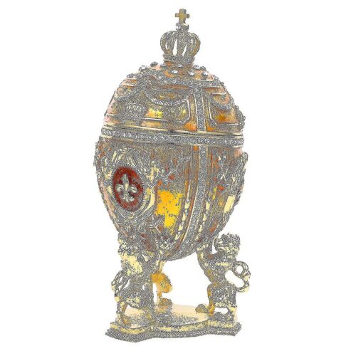 Élégante Boîte À Bijoux Dorée En Alliage Robuste - 16,5 X 7 X 7 Cm - Idéale Pour Le Rangement Et La Décoration Intérieure