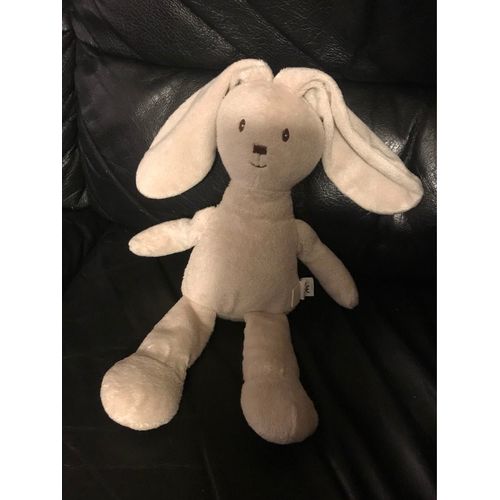 Doudou Lapin Beige Gris Bouchara 40cm