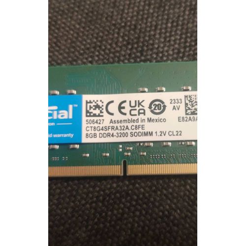 Sodimm ddr4 8 go crucial