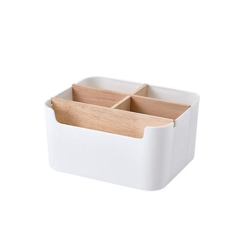 Organiseur de bureau multifonctionnel avec séparateurs amovibles, résine durable, facile à nettoyer, design élégant pour l'espace de travail