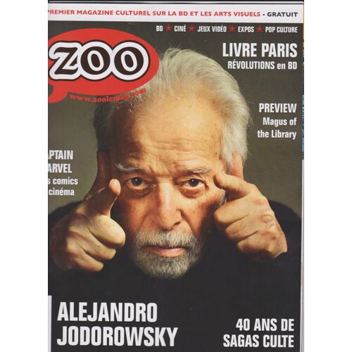 Zoo Lemag N°70 Mars 2019 Jodorowsky, 40 Ans De Sagas Culte, Captain Marvel