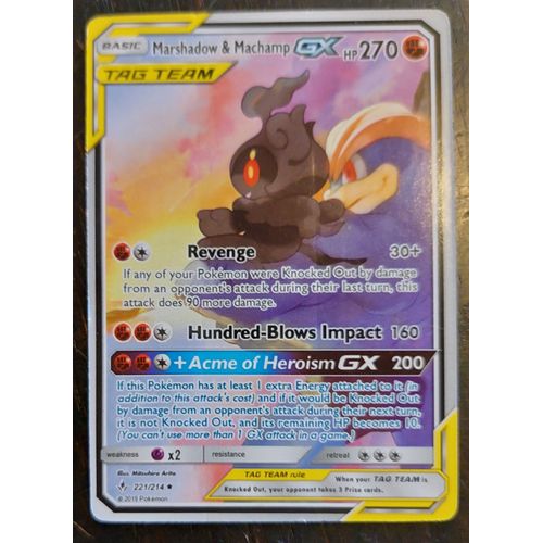 Carte Pokemon Basic Tag Team Marshadow & Machamp Gx 270