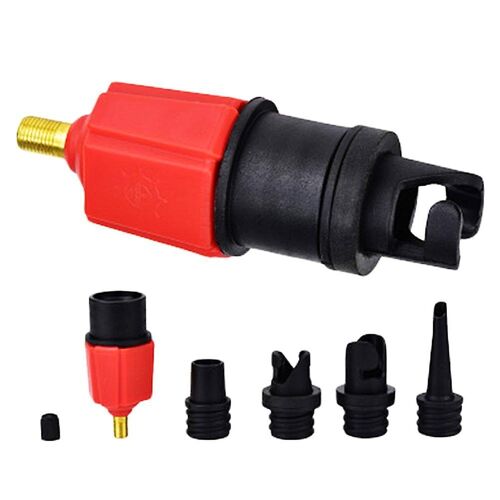 Tête De Conversion Pour Gonfleur De Pneus ¿ Alliage De Nylon Et Caoutchouc Durables, Design Compact, Convivial, Compatible Avec Les Voitures Et Les Kayaks