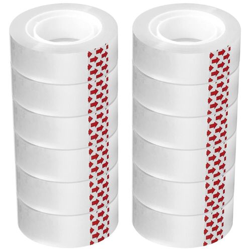 Ruban Adhésif Transparent Multi-Usages - 16 Rouleaux, 3/4 Po De Large, 1 000 Po De Long, Idéal Pour Le Bureau, L'école, La Maison Et L'artisanat