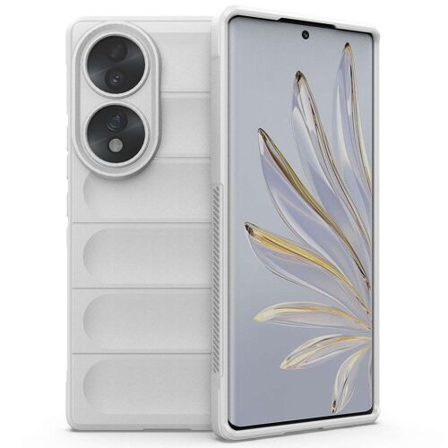 Coque pour Huawei Honor 70 5G - housse etui silicone gel fine + film ecran - BLANC 3D