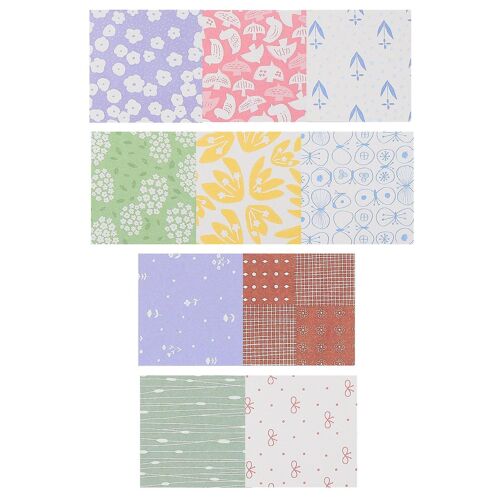 Ensemble De Papier Décoratif Écologique Pour Scrapbooking Et Loisirs Créatifs - 10 Feuilles, 6 X 6 Cm, Résistant Et Léger