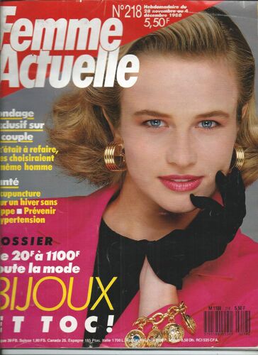 Femme Actuelle 28/11/1988 Paul Mauriat, Carly Simon, Michel Galabru, Julie Pietri, Claude Chabril, Andréa Ferréol, Jacques Bastello, Patti Smith, Daniela Lumbroso, Denise Grey, Maurane, Terence Hill,