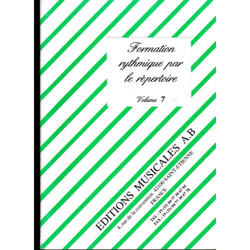 Formation Rythmique Par Le Répertoire Volume 7