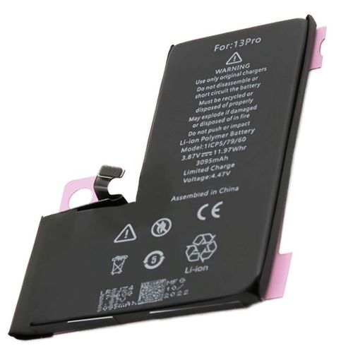 Batterie De Remplacement Pour Iphone 13 Pro Li-Polymer 3,85v 3095mah 11,9wh Noir