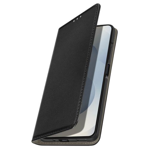 Étui Folio pour Galaxy S25 FE avec Porte-cartes et Fonction Support Vidéo Noir