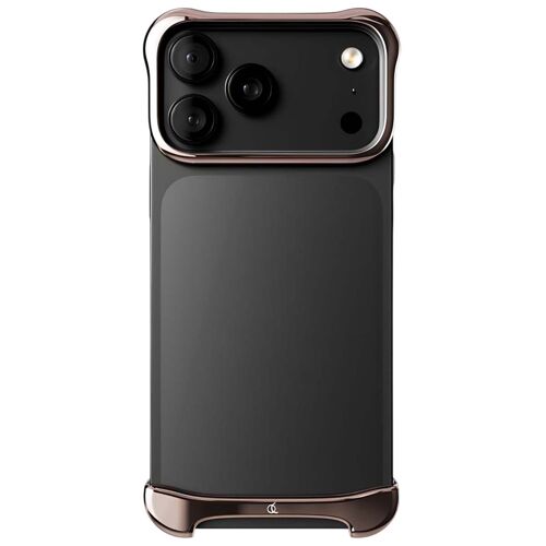 Protection Design pour iPhone 17 Pro Coque Bumper en Aluminium Robuste Arc Pulse Rose