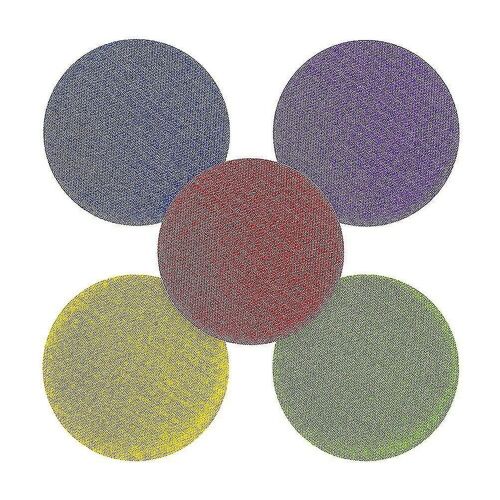 Autocollants Pour Tapis En Nylon Durables Pour Fêtes D'enfants - Coussinets Ronds Crochetés Réutilisables De Couleurs Aléatoires, Paquet De 30