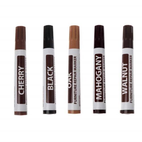 Stylos De Réparation De Rayures Pour Meubles, Lot De 5 Ou 10, Pour Surfaces En Bois ¿ Noir, Chêne, Cerisier, Noyer, Acajou ¿ Application Facile