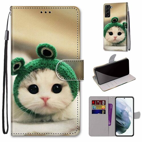 Saturcase Coque Pour Samsung Galaxy S22 Plus, Beau Pu Cuir Magnétique Flip Portefeuille Support Porte-Carte Dragonne Protecteur Housse Étui Pour Samsung Galaxy S22 Plus (Dk-9)